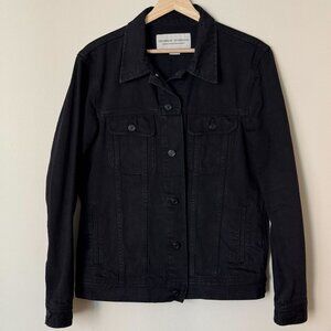 Thursday Boot Denim Trucker Jacket Black Small NWOT